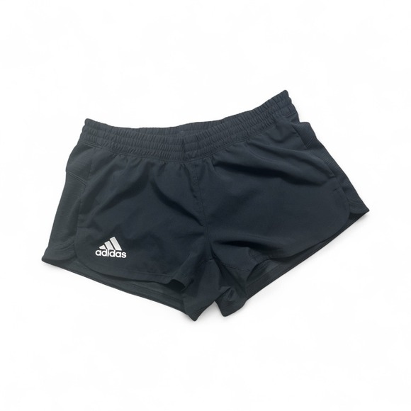 Adidas Women's Running Training Shorts Climate Size Medium Black Lined - 791 - Picture 1 of 5
